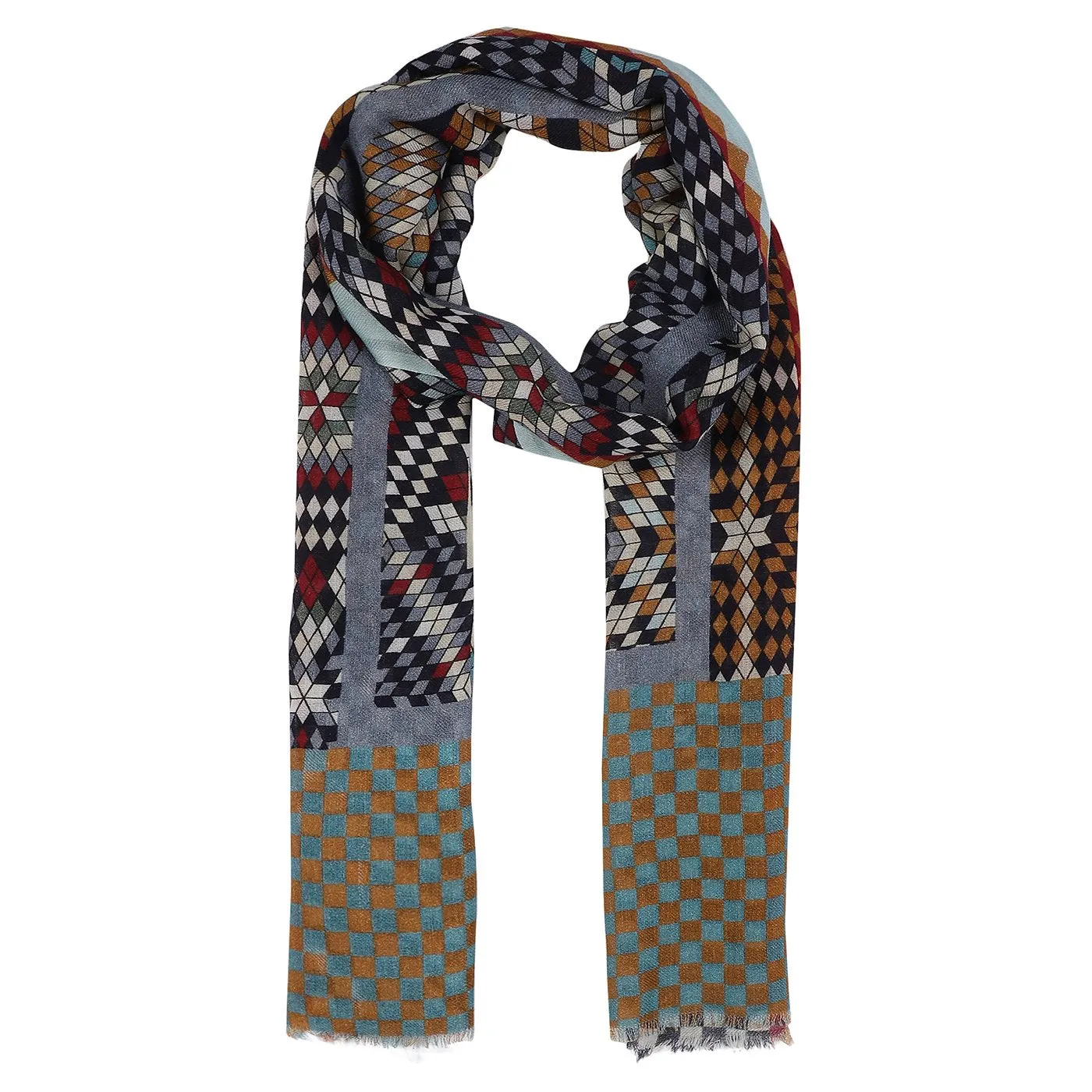 Mosaicq Printed Woolen printed Stole