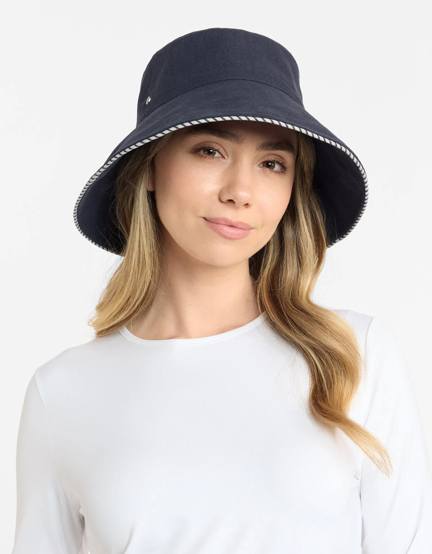 Palm Beach Cotton Linen Sun Hat UPF 50 