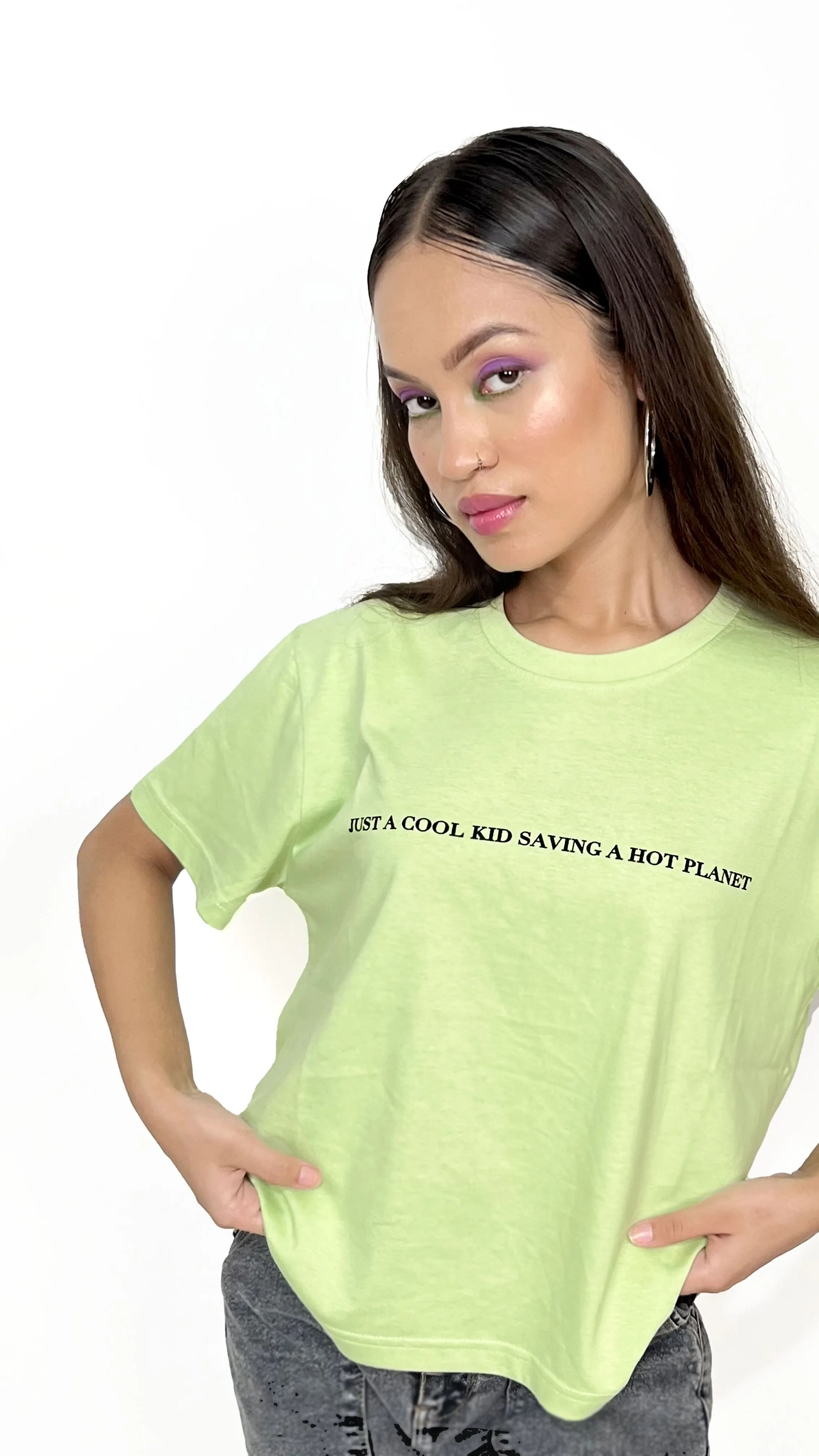 Pastel Green Graphic T-shirt