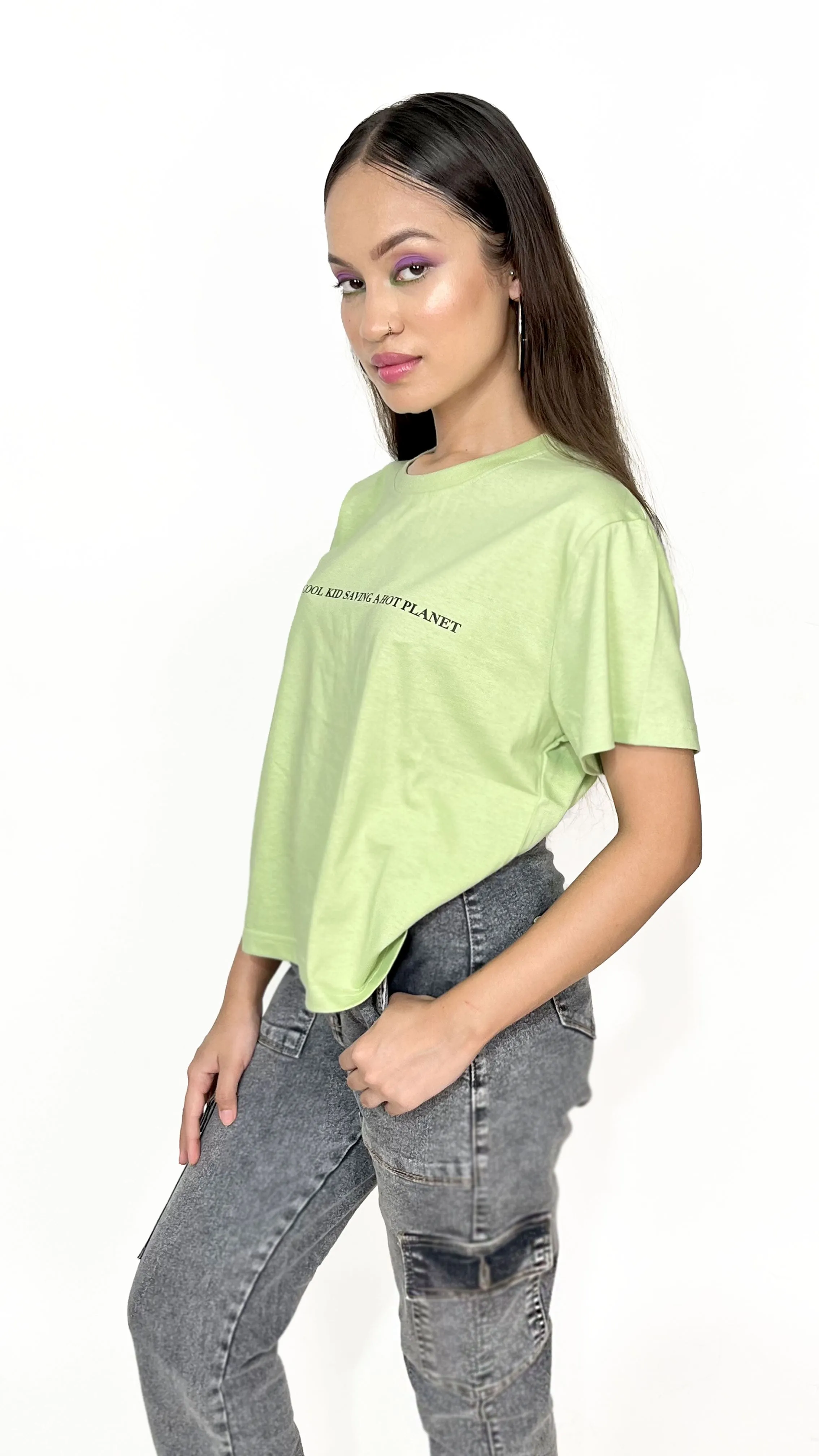 Pastel Green Graphic T-shirt