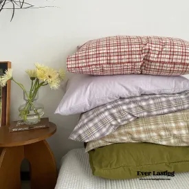 Plaid Pillowcases (5 Colors)