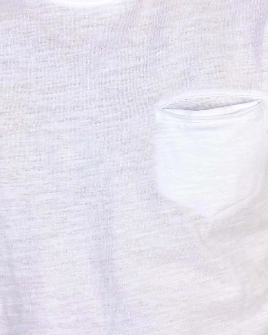 Pocket Tee Slub - White