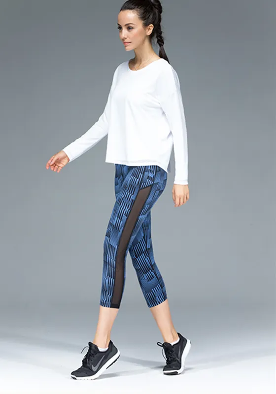 Quick-dry Vertical Stripe Capris