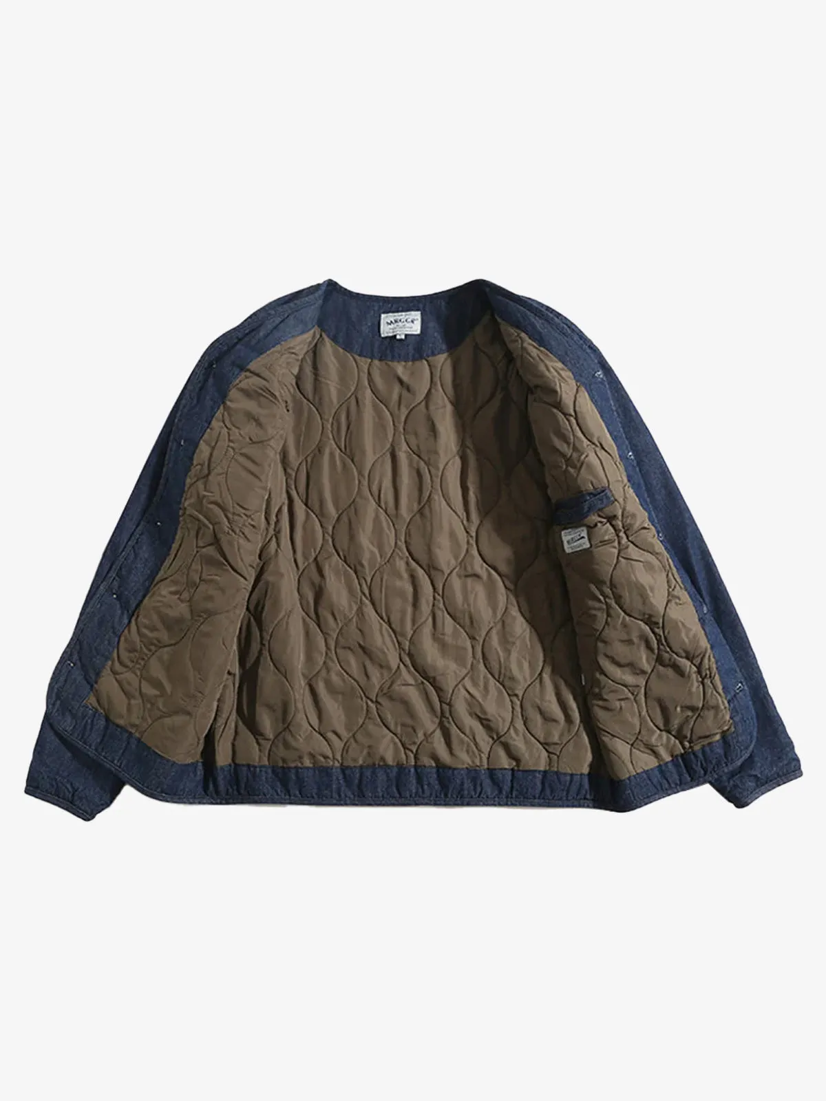 Quilted Lining Insulated Denim Jacket