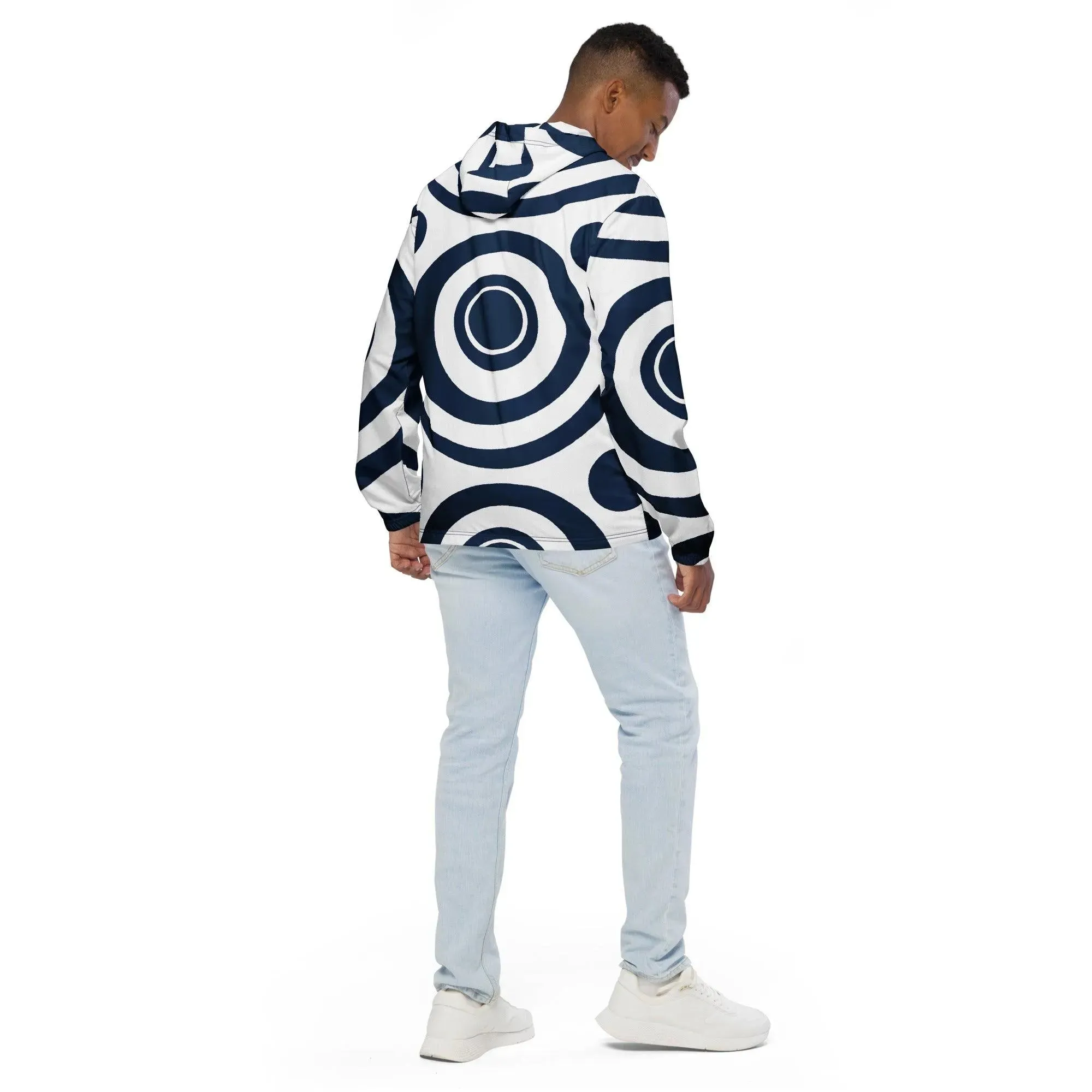 Regal Navy Zephyr Hooded Windbreaker