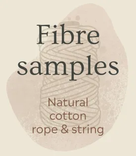 Samples, natural cotton string & rope