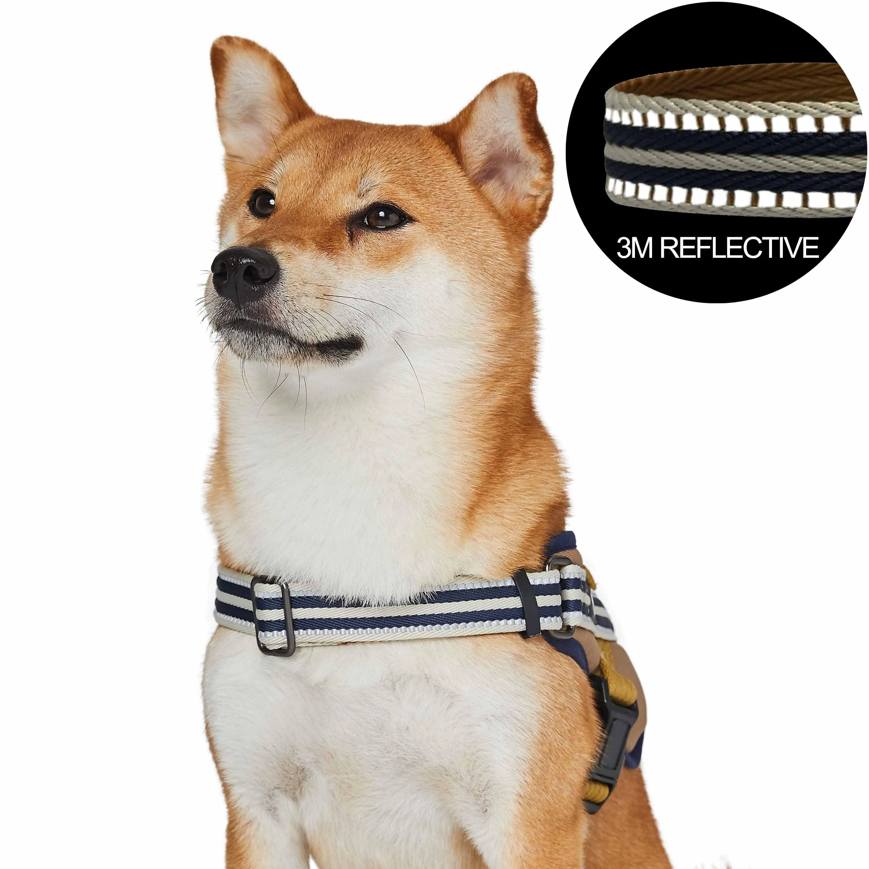 Service K-9 | 3M Reflective Dog Harness in Multi-colored Stripes