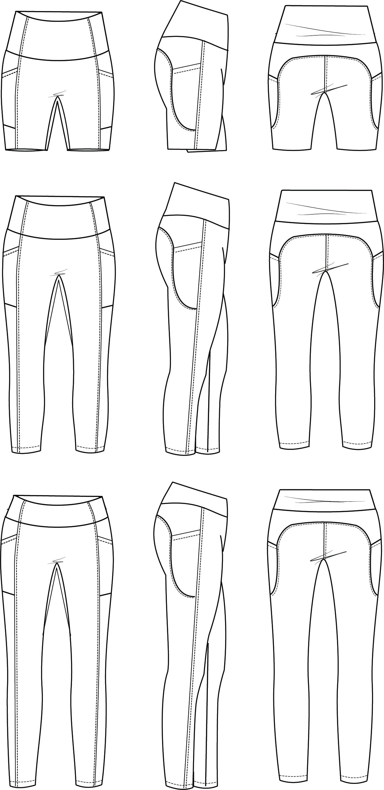 Spark Tights PDF Pattern Sizes B - M