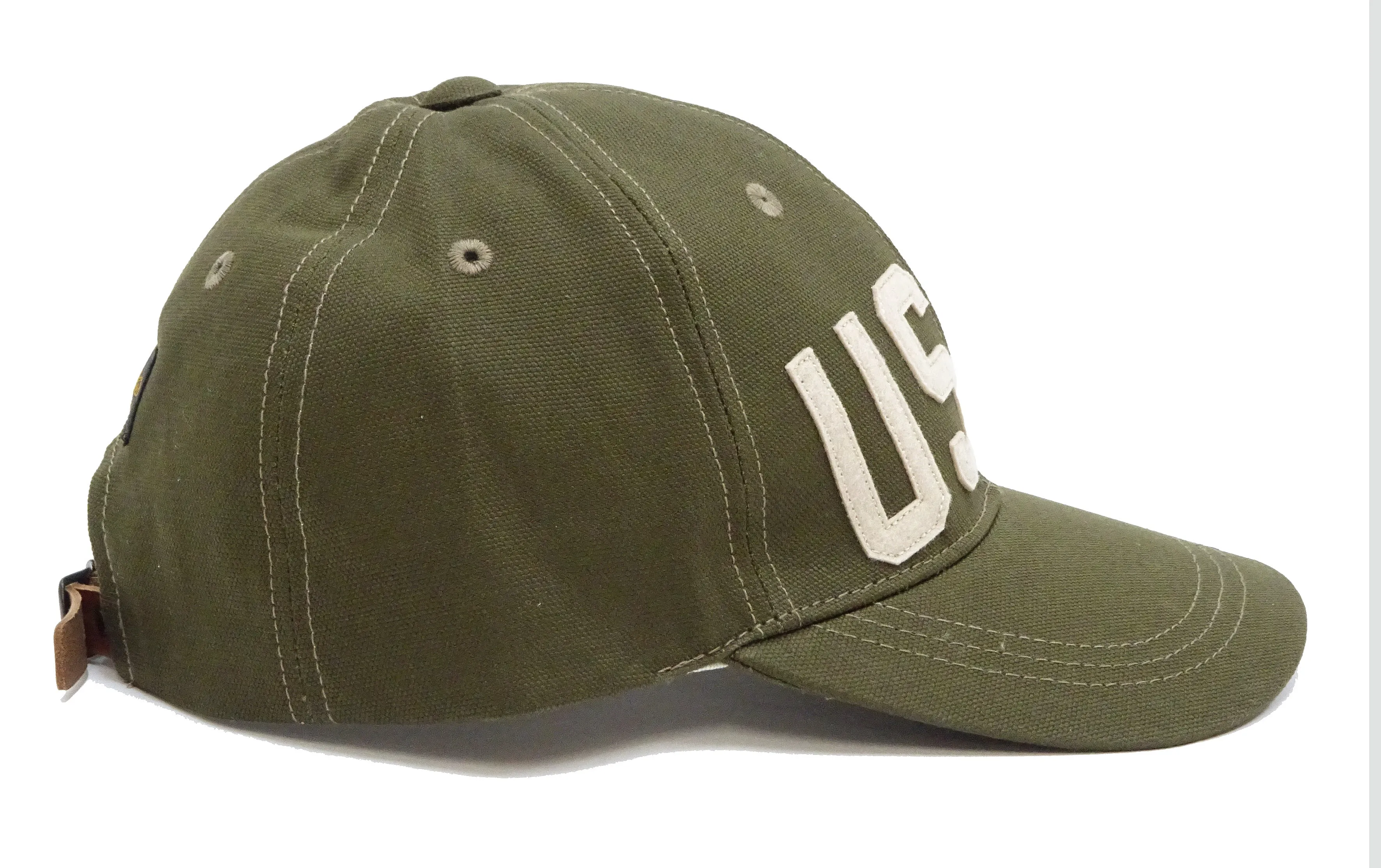 TOYS McCOY Cap Men's Casual USAF Military Patch Custom Cotton Oxford No-Mesh Baseball Cap TMA2412 Olive