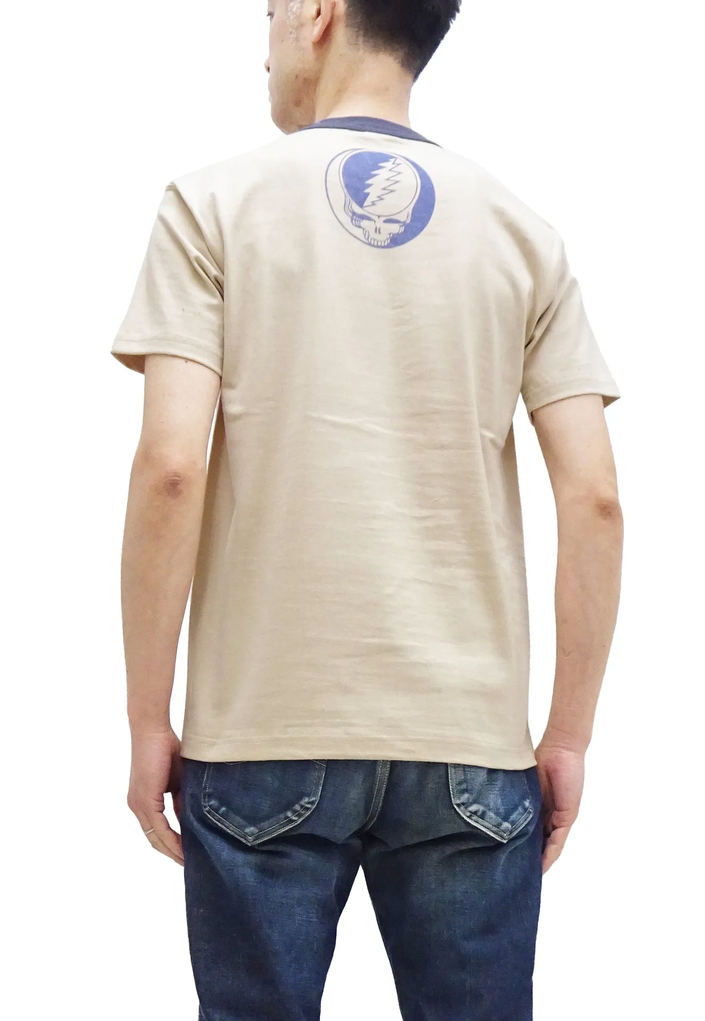 TOYS McCOY T-Shirt Men's Grateful Dead Dancing Bears Short Sleeve Loopwheel Tee TMC2314 041 Faded-Beige