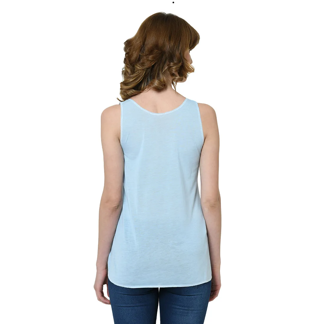 Vimal Jonney Blue Tank Top For Women's