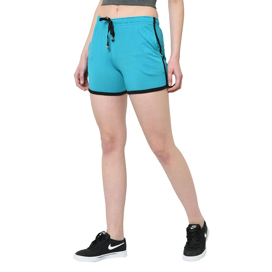 Vimal Jonney Ferozi Color Shorts For Women