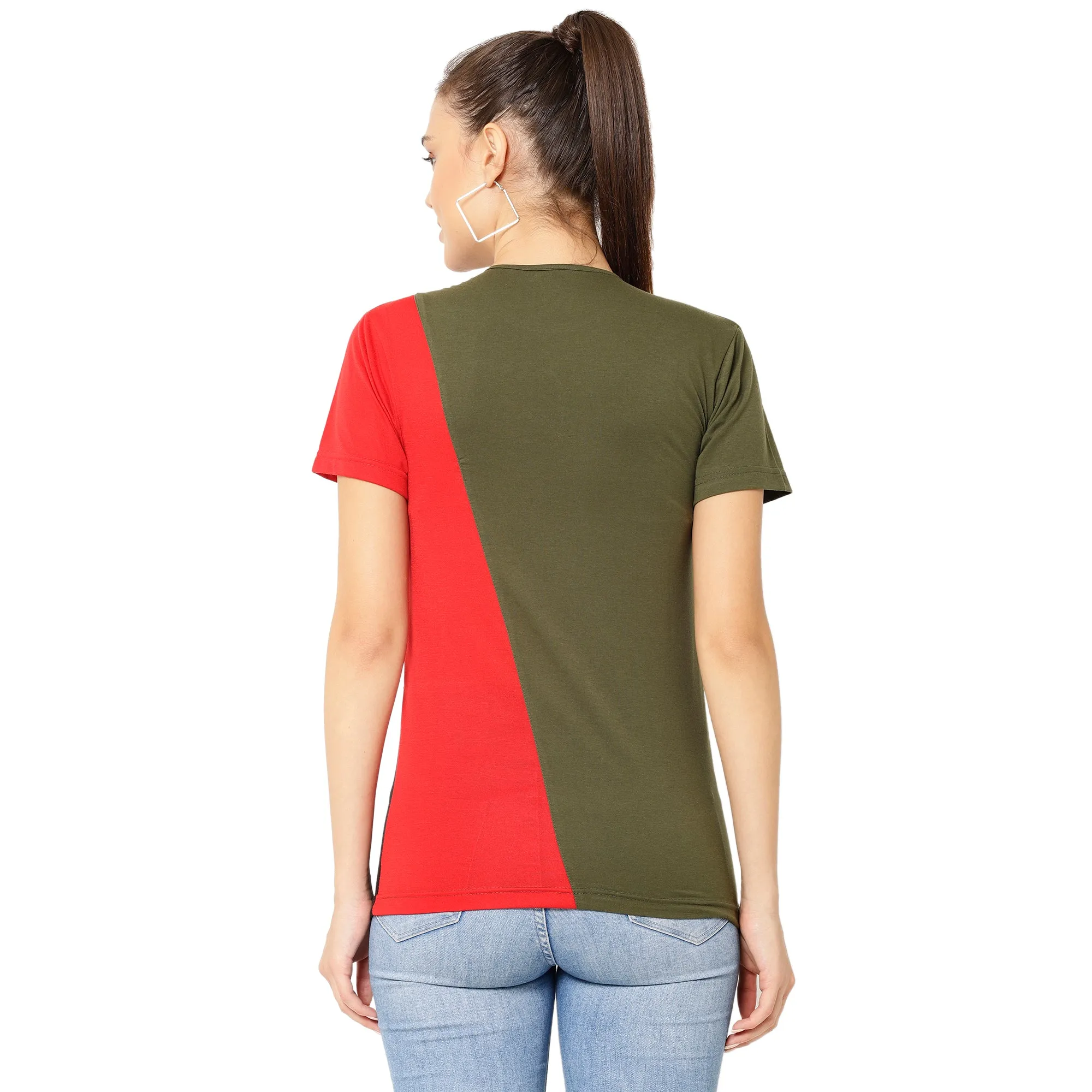 Vimal Jonney Green Color T-shirt For Women