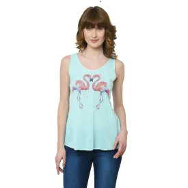 Vimal Jonney Green Tank Top For Women's