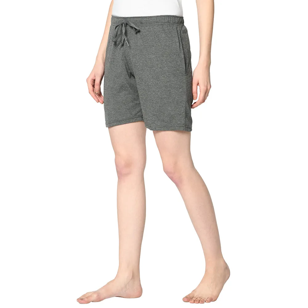 Vimal Jonney Grey Shorts For Women's