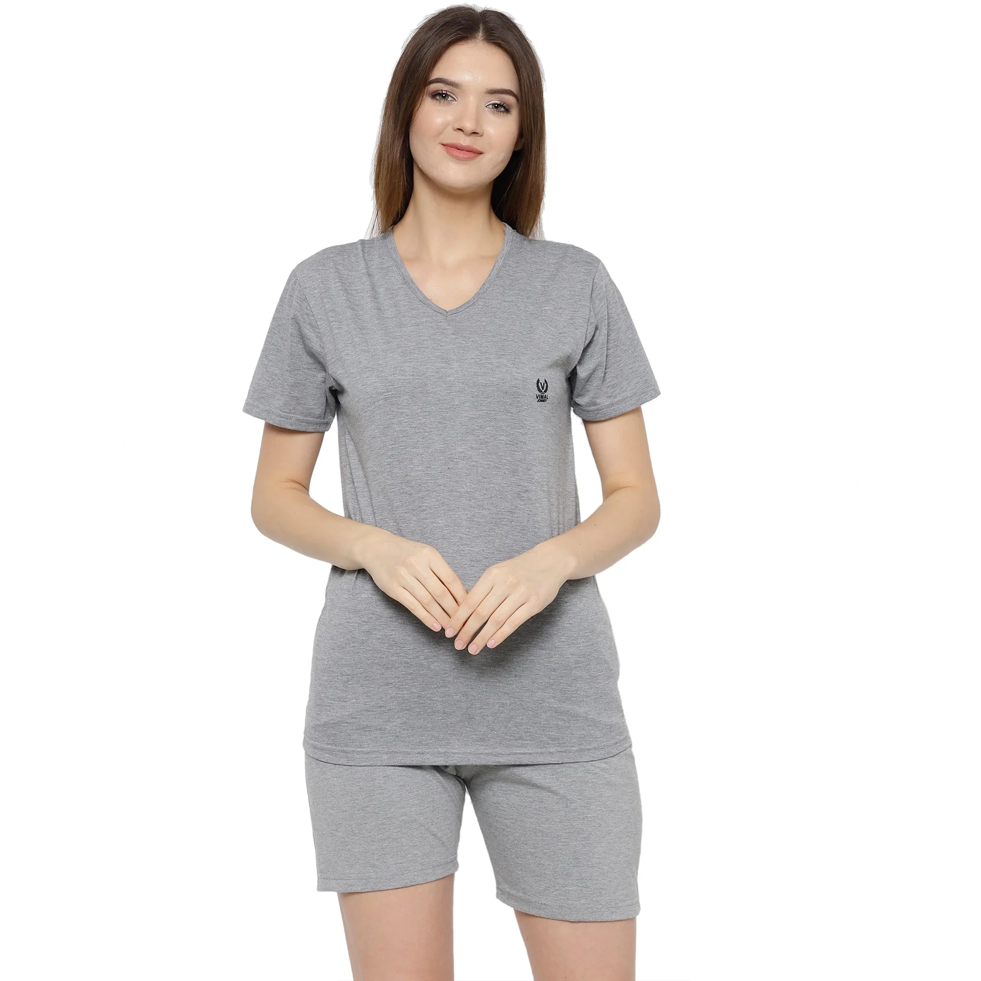 Vimal Jonney Grey Women's Night Suit