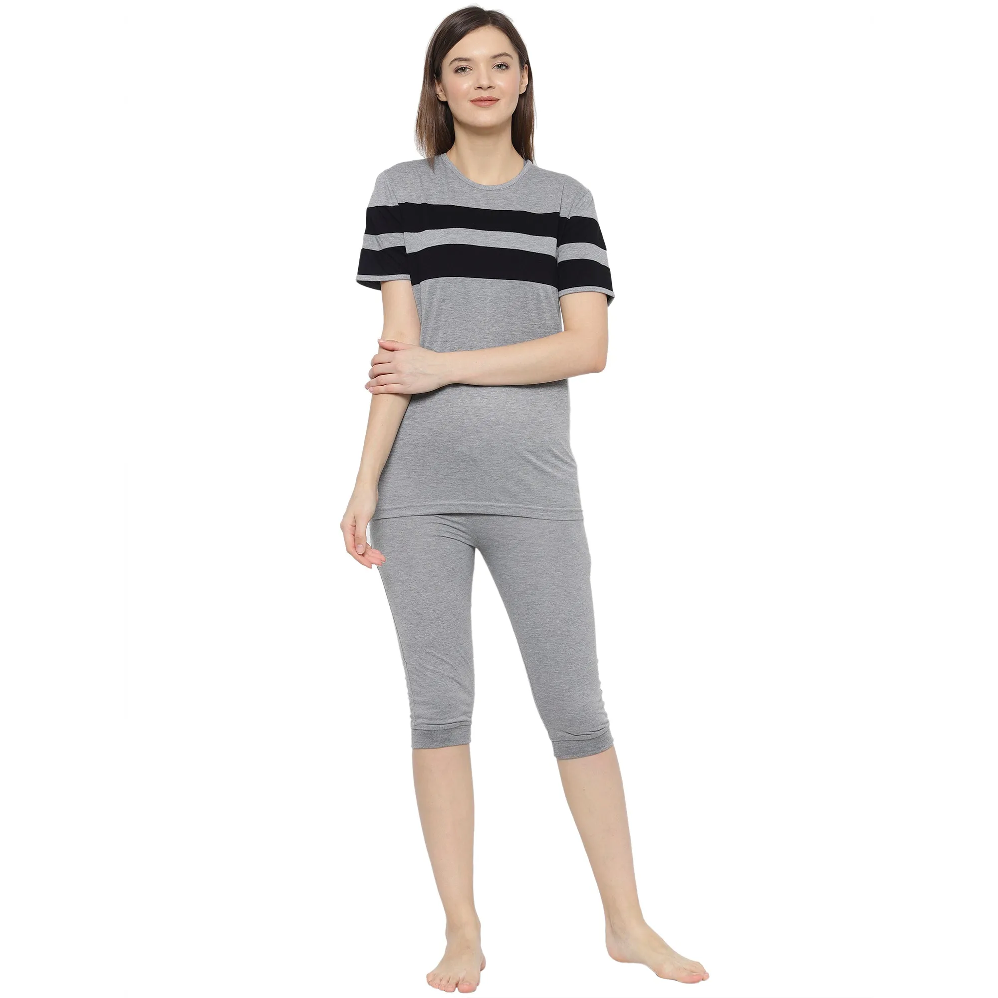 Vimal Jonney Grey Women's Night Suit