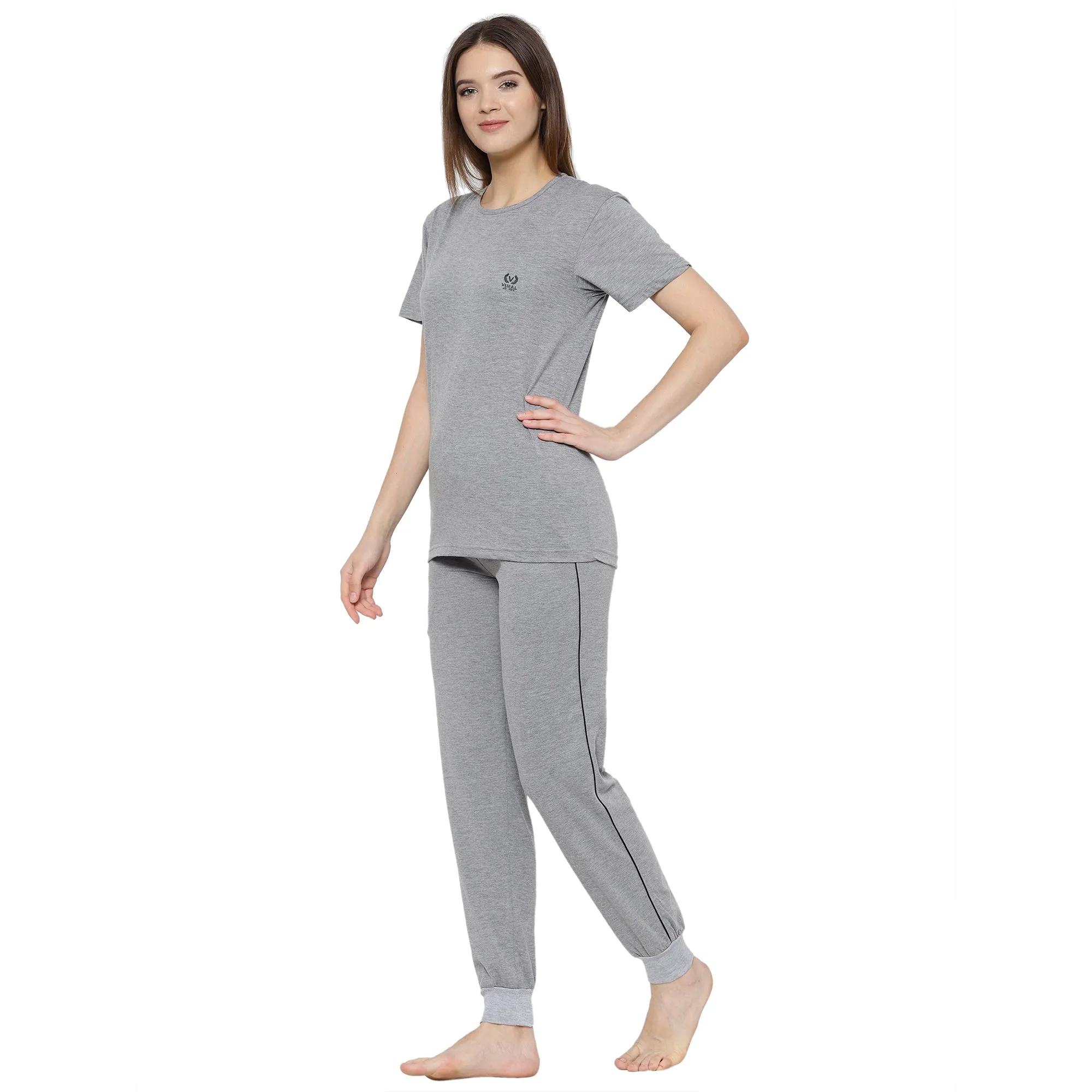 Vimal Jonney Grey Women's Night Suit