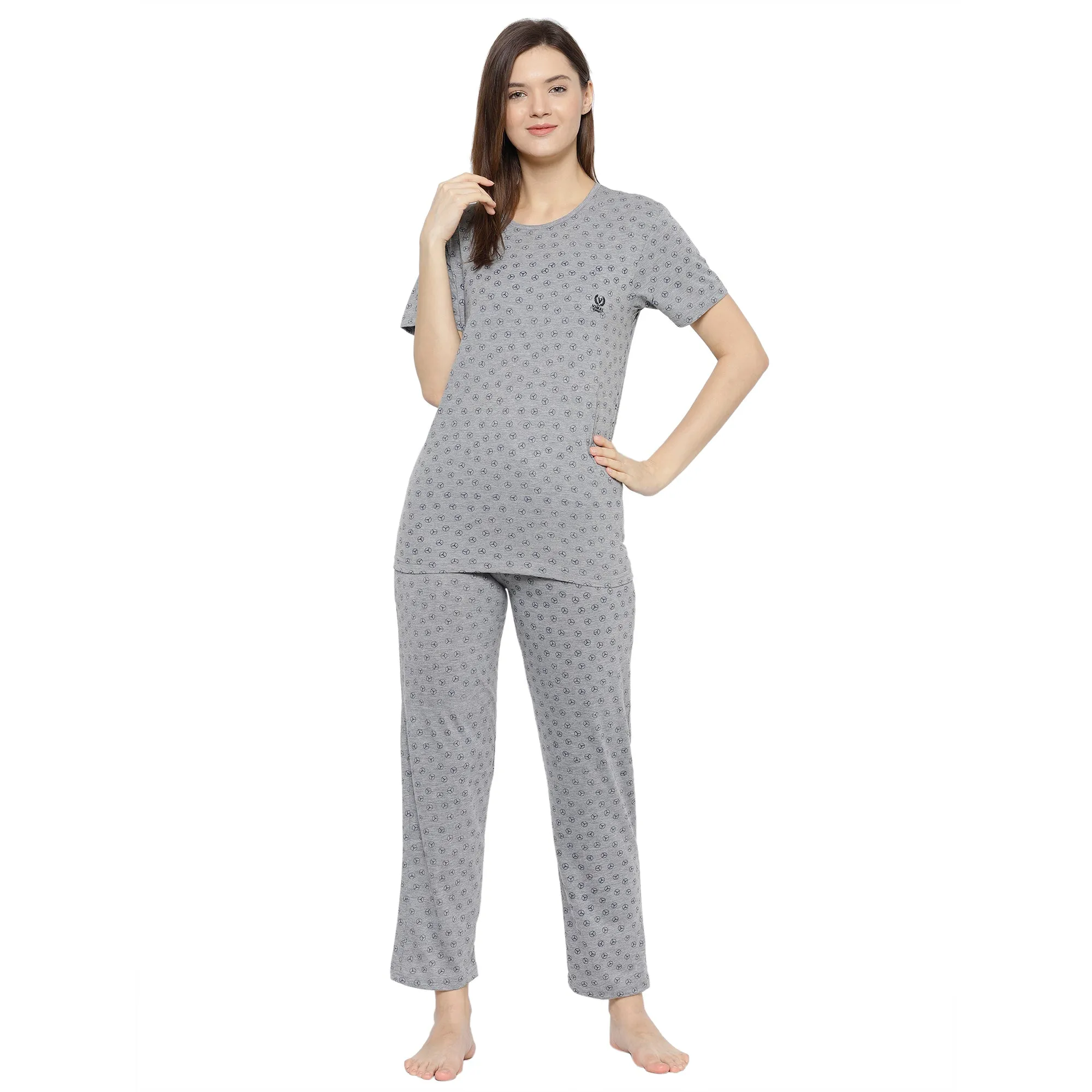 Vimal Jonney Grey Women's Night Suit