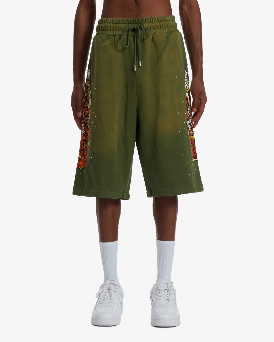 Who Decides War Sweat Shorts "Green"