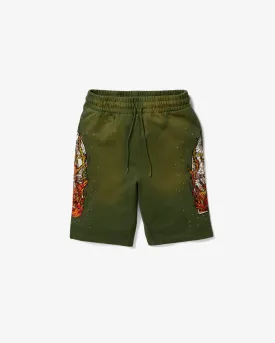 Who Decides War Sweat Shorts "Green"