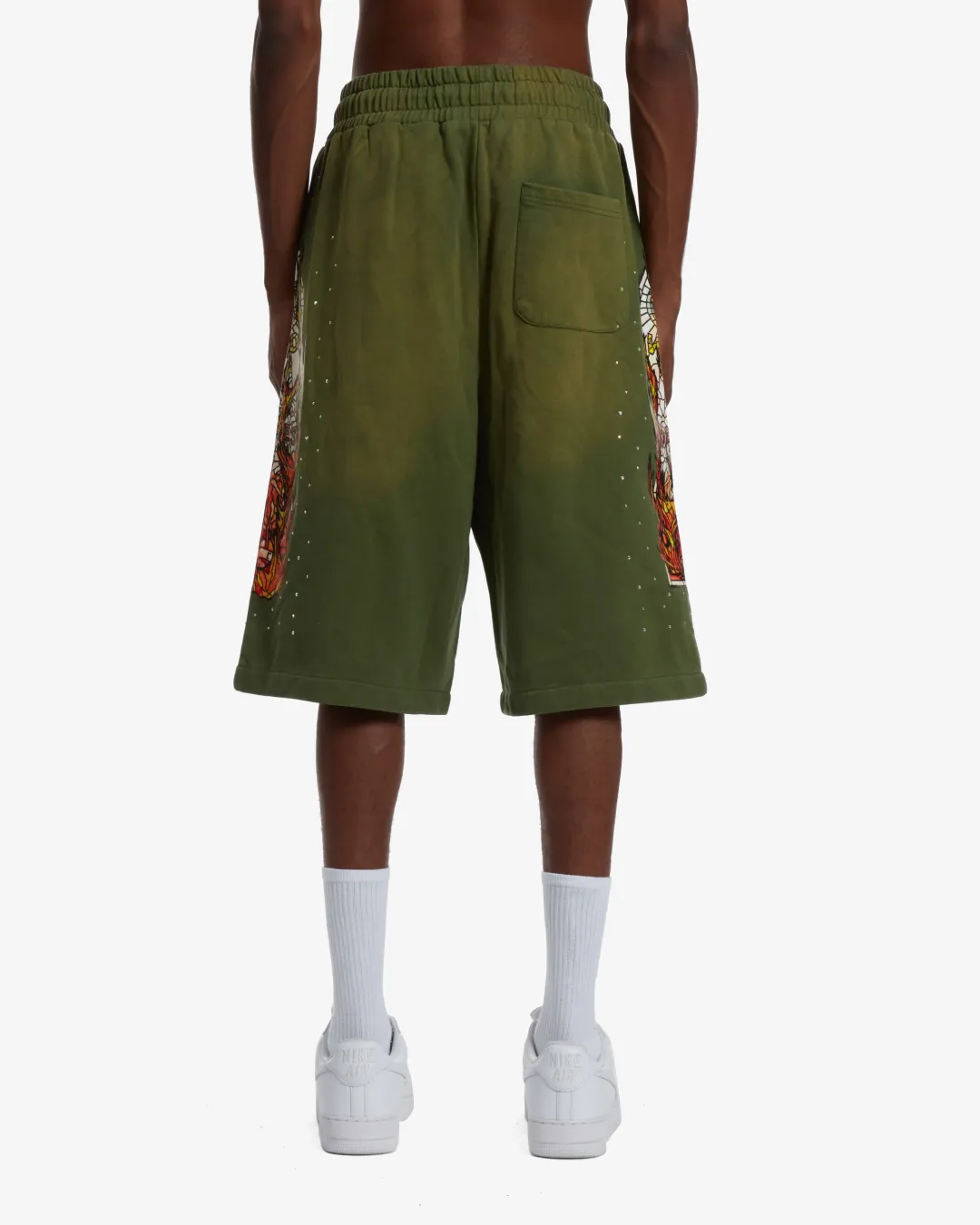 Who Decides War Sweat Shorts "Green"