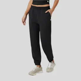 Womens Boyfriend Cargo Jogger - Black Heather