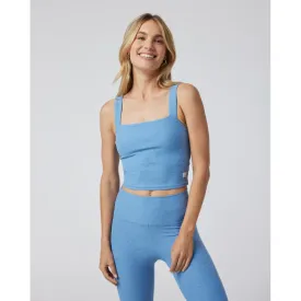 Womens Elevation Square Neck Tank - Isle Blue Heather