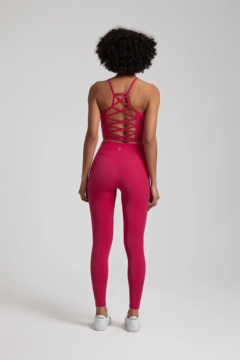 Women's Yoga Set - GFIT 2.0 Spaghetti Strap Vest & High-Waist Leggings