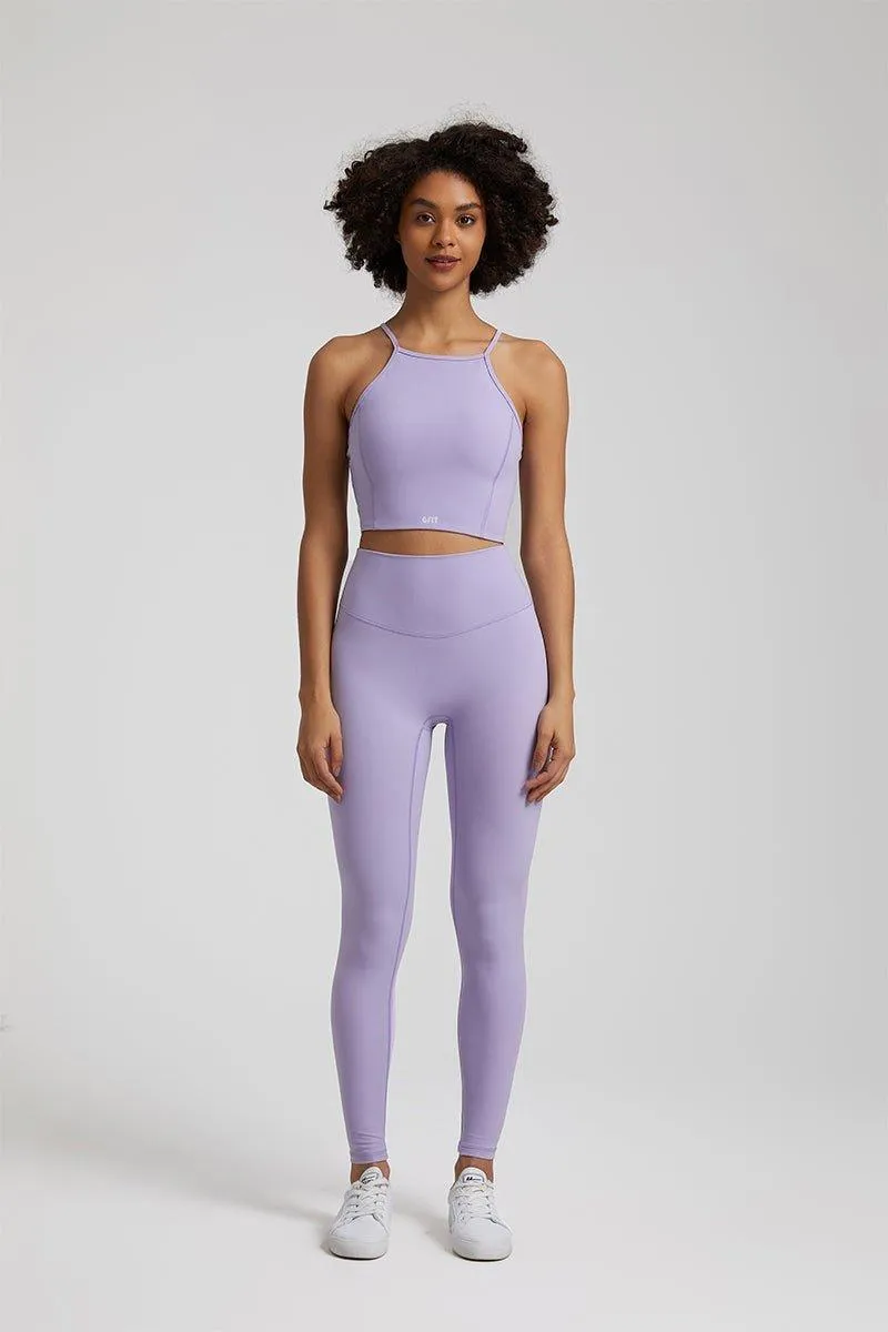 Women's Yoga Set - GFIT 2.0 Spaghetti Strap Vest & High-Waist Leggings